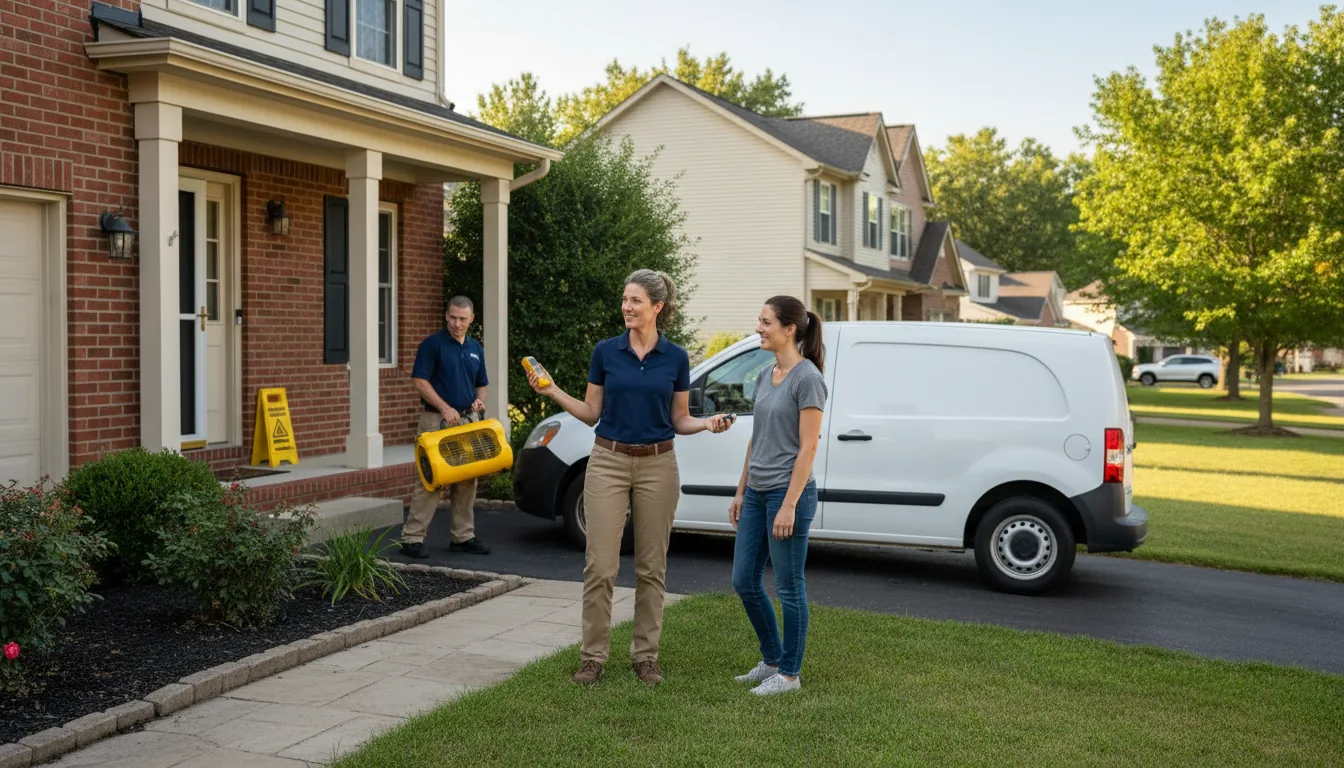 Residential water damage restoration in Maitland, MO